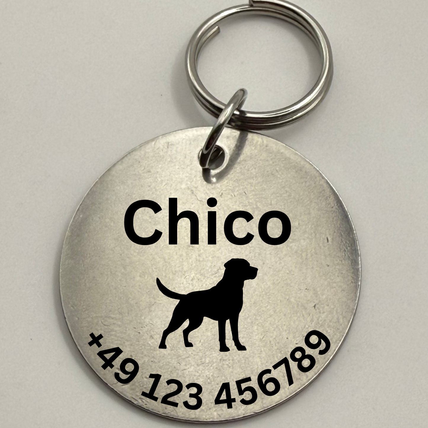 Tier-Anhänger (Pferd, Hund, Katze) | Infostempel Edelstahl - GebrüderR&A