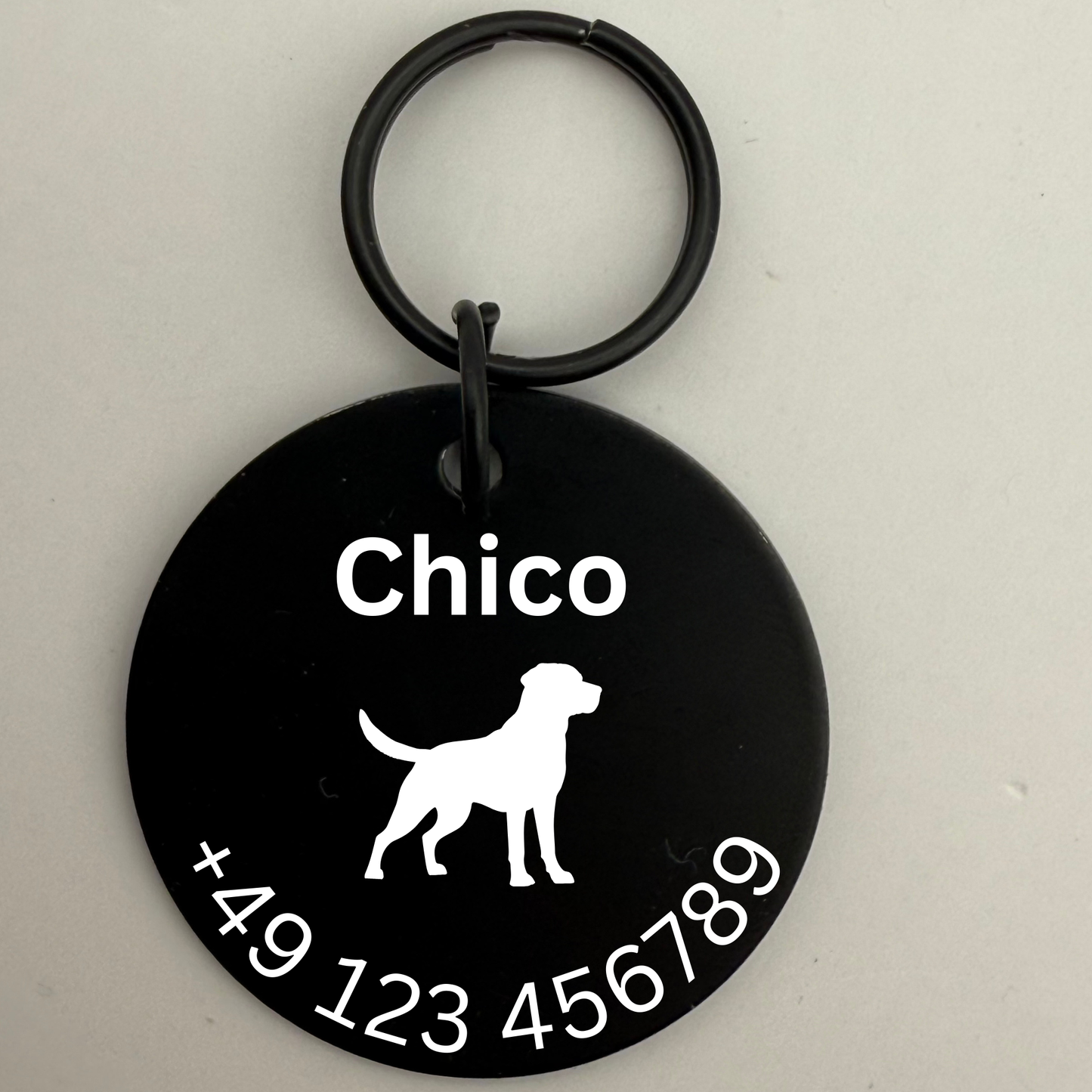 Tier-Anhänger (Pferd, Hund, Katze) | Infostempel Eloxiert - GebrüderR&A