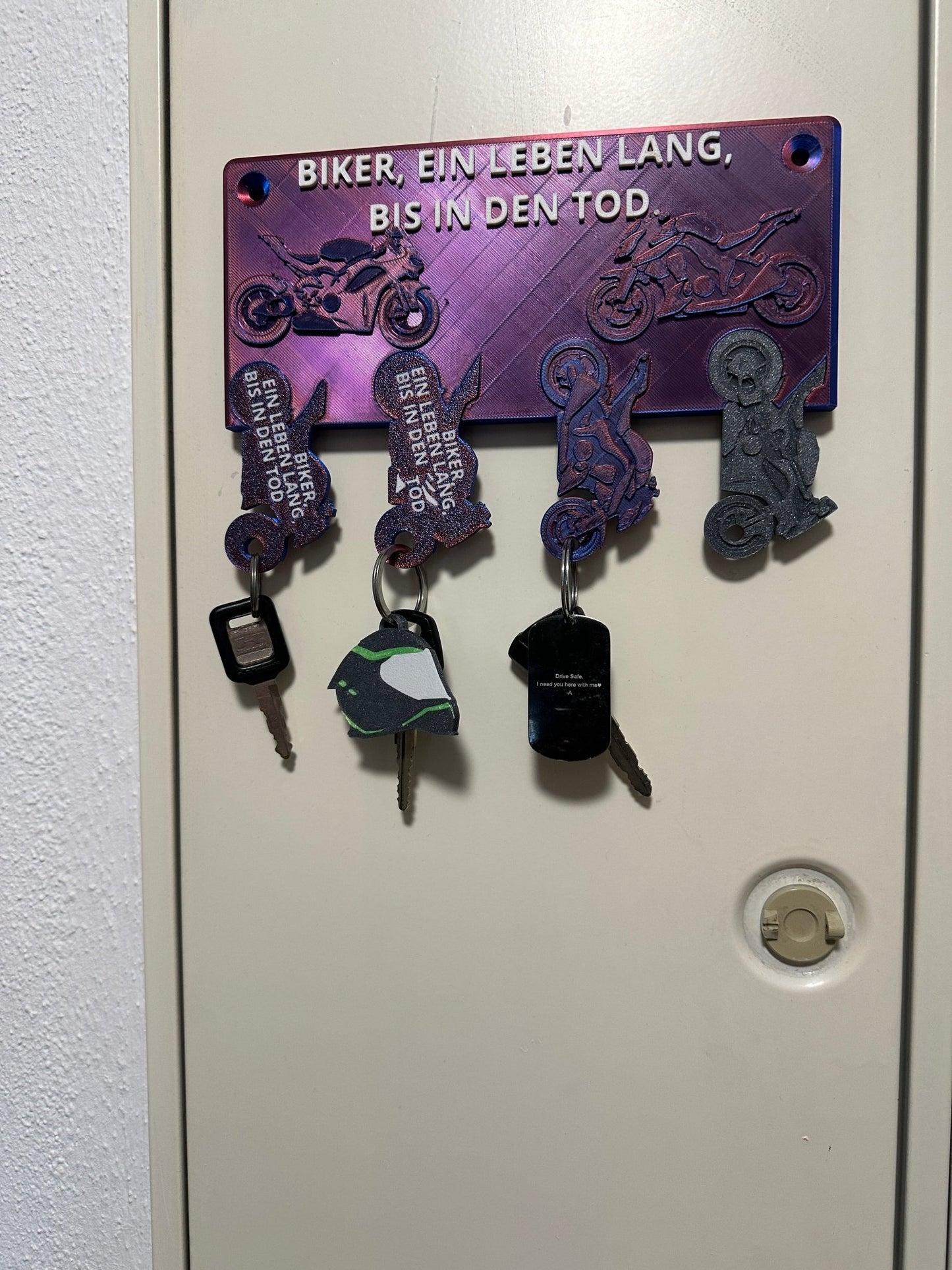 Motorcycle Keyhelmet Integral Variante 1 - GebrüderR&A - Schlüsselanhänger