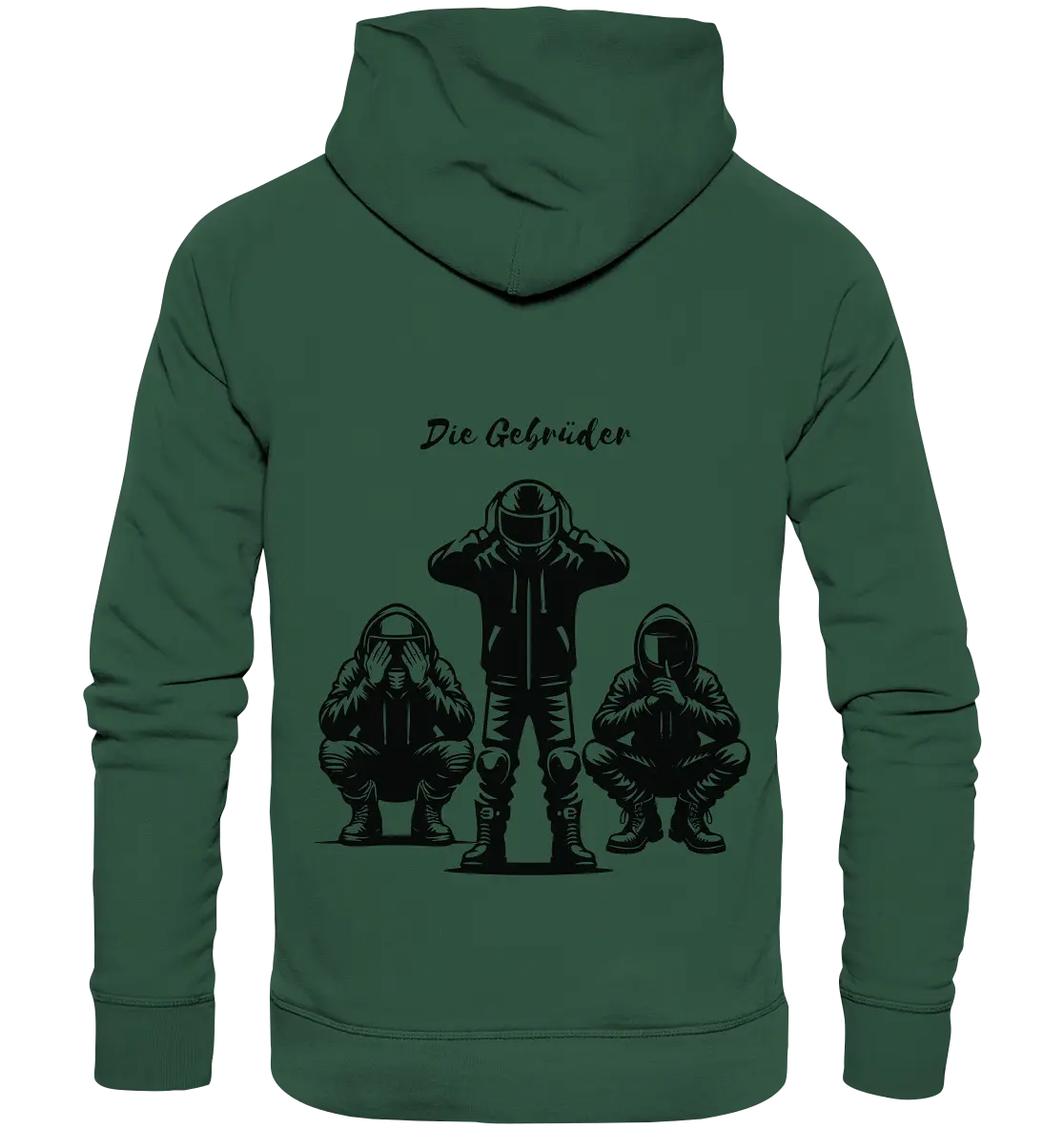 🙈🙉🙊 - Organic Basic Hoodie - GebrüderR&A