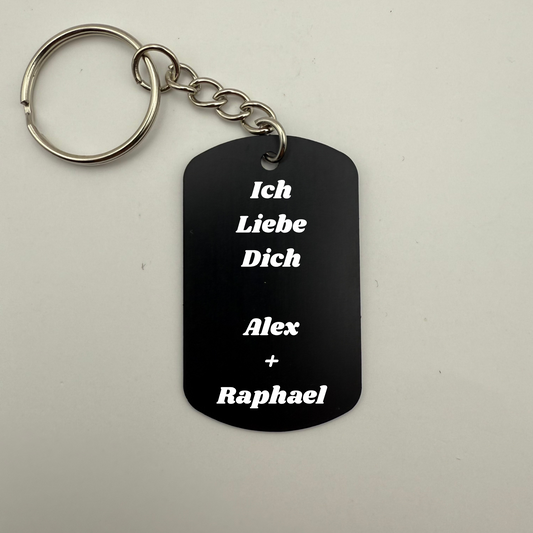 Datum Dog Tag - Schlüsselanhänger - GebrüderR&A