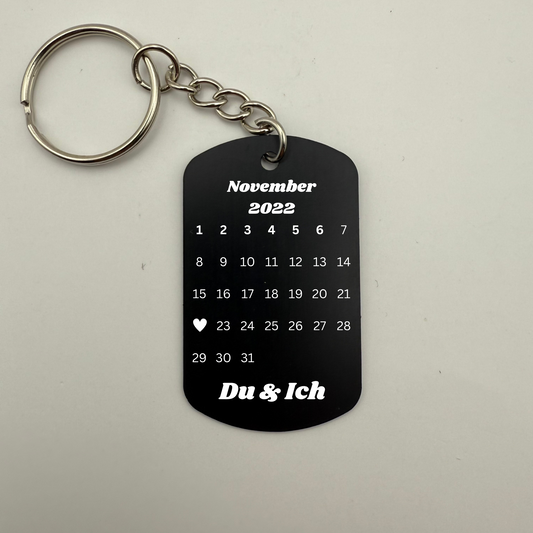 Datum Dog Tag - Schlüsselanhänger - GebrüderR&A